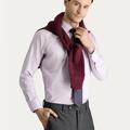  LİLA  Uzun Kol Slim Fit Dar Kesim Non Iron Saten Pamuklu Gömlek