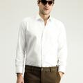  BEYAZ  Uzun Kol Slim Fit Dar Kesim Klasik Non Iron Saten Pamuklu Gömlek